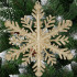 Ziemassvētku dekorācija-sniega pārsla Springos CA0782