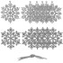 Ziemassvētku dekorācija-sniega pārslas Springos CA0749 10cm 12gab