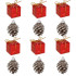 Ziemassvētku dekorācijas Springos CA0791 3cm 12 gab