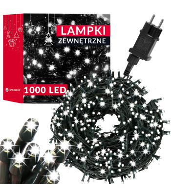 Ziemassvētku lampiņas Springos CL1000 1000 Led