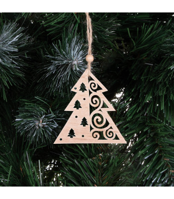 CA0662 KOKA ORNAMENTS 6 GAB (ZIEMASSVĒTKU EGLĪTE)