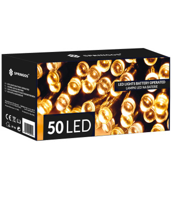 Akumulatora gaismas Springos CL4027 50 Led