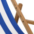 Impregnēts krēsls ar roku balstiem Springos DC006 DSWLB baltas un zilas strīpas