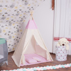 Tipi telts Springos TIP12, rozā