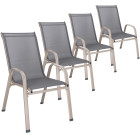 Dārza krēslu komplekts Springos GF0072H 73 X 55,5 X 93 cm 4 gab.