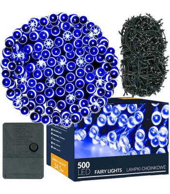 Ziemassvētku lampiņas Springos CL0537 500 Led zila krāsa