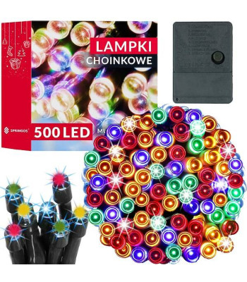 Ziemassvētku lampiņas Springos CL0536 500 Led multicolor 34.5 m