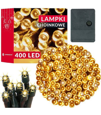 Ziemassvētku lampiņas Springos CL0403 400 Led 27.5 m