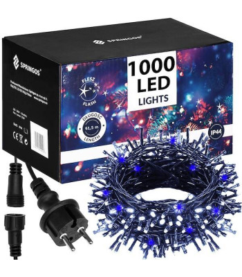 Ziemassvētku lampiņas Springos CL1008 1000 Led 61.5 m