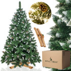 CT0190 Mākslīgā Ziemassvētku eglīte 180 cm premium Royal Trees, sniegota dimanta priede ar čiekuriem