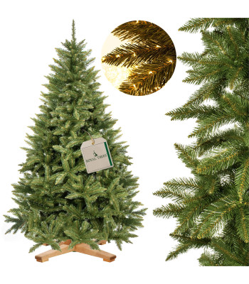 CT0187 Mākslīgā egle 220 cm Premium Royal Trees, Kaukāza egle, ar koka statīvu