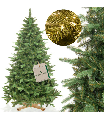 Mākslīgā Ziemassvētku eglīte Premium Royal Trees Sibīrijas egle ar koka statīvu Springos CT0182 180 cm