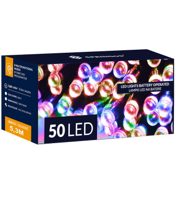 Ziemassvētku virtene, 50 LED, 5 m