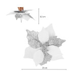 Mākslīgā Betlēmes zvaigzne Springos CA1235 balti-sudraba