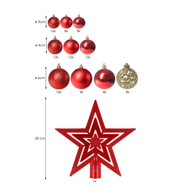 Ziemassvētku bumbas Springos CA0122