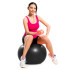 Springos Fitness Bumba FB0015 85 cm ar Pumpi - Melna