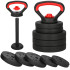 Regulējams svaru kettlebell Springos FA1673, 10 kg, 5 disku komplekts, melns/sarkans