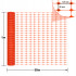Celtniecības brīdinājuma siets oranžs 1x50m 100g