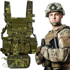 Taktiskā militārā aizsardzības veste MOLLE viegla airsoft krātuve ASG