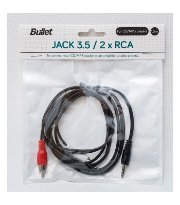 Kabelis JACK3.5/2XRCA 1.5 m