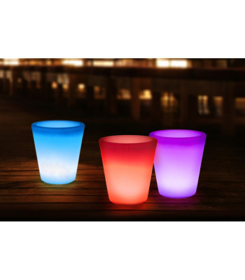 Finnlumour LED apgaismots puķu pods krāsā 38 cm