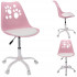 Krzesło obrotowe JOY - różo-białe