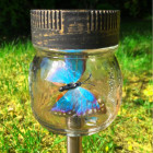Lampa solarna - słóik z motylem 1 LED 36 cm