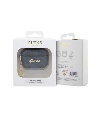 Guess futrālis priekš AirPods Pro 2 GUAP2G4GSMK Black PU 4G