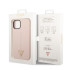 Guess Case iPhone 14 Plus 6.7 GUHCP14MSLTGP rozā cietā korpusa silikona līnija — trīsstūris