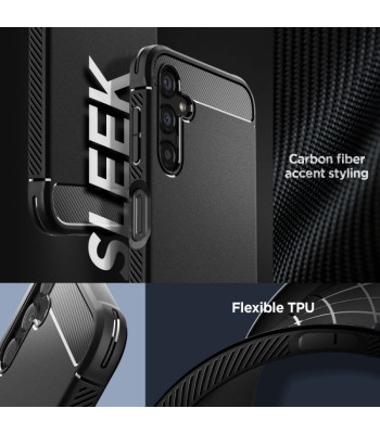 Spigen Rugged Armor Case Samsung Galaxy A14 4G / LTE matēts melns