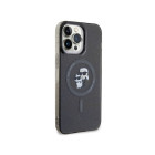 Karl Lagerfeld futrālis iPhone 15 Pro Max 6.7 KLHMP15XHGKCNOK melns HC Magsafe IML KC Glitter