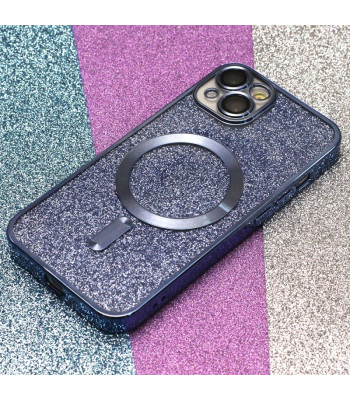 Glitter Chrome Mag Case tālrunim iPhone 15 Pro Max 6,7 Blue