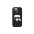 Karla Lagerfelda futrālis iPhone 13 Pro Max 6.7 KLHCP13XSLKHBK melns Silikona Karla galva