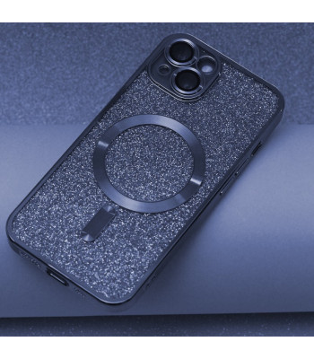 Glitter Chrome telefona maciņš iPhone 14 Plus 6,7 zils