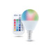 LED spuldze E14 G45 RGB + balta 5W + RC Forever Light