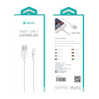 Devia kabelis Smart USB - Lightning 1,0 m 2,1A balts