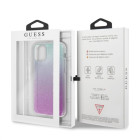 Guess Case iPhone 11 Pro Max GUHCN65PCUGLPBL Pink-Blue Hard Case Glitter Gradient