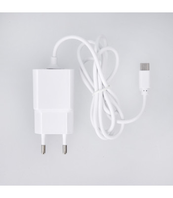 Maxlife MXTC-03 lādētājs 2.1A balts ar USB-C kabeli 1 m