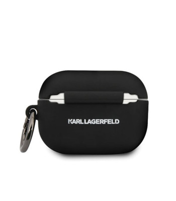 Karl Lagerfeld korpuss Airpods Pro KLACAPSILGLBK melns Silikona Iconic