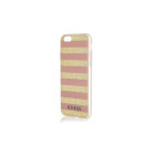 Guess iPhone 6 / 6S GUHCP6STGPI rozā cietais korpuss Ethnic Chic Stripes 3D