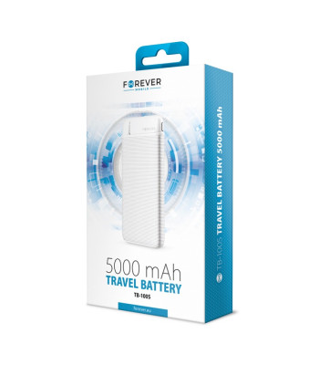 Forever barošanas bloks TB-100S 5000 mAh balts