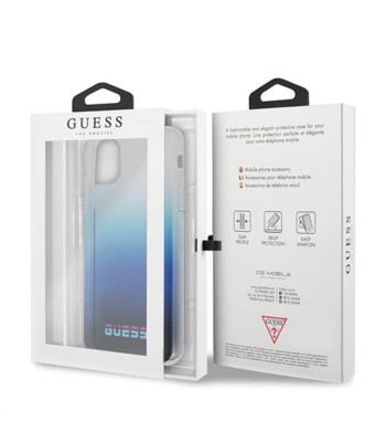 Guess maciņš iPhone 11 Pro Max GUHCN65DGCNA zils cietais maciņš California