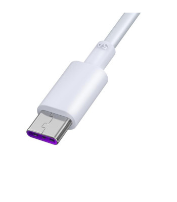 Devia kabelis Shark USB - USB-C 1,5 m 5A balts