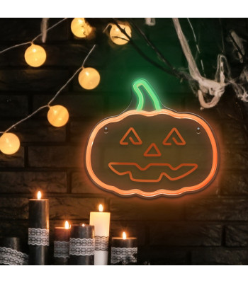 Neona PLEXI LED HAPPY PUMPKIN oranži zaļa FPNE10 Forever Light