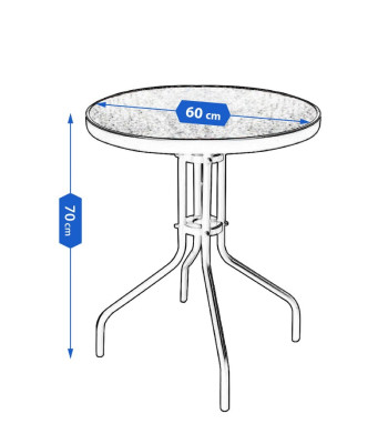 Krēslu un galda komplekts, 60-70cm