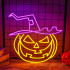 Neona PLEXI LED PUMPKIN WITCH purpura oranža FPNE17 Forever Light