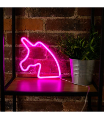 Neona LED apgaismojums UNICORN rozā Bat + USB FLNEO1 Forever Light