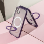 Mag Ring telefona maciņš iPhone 12 Pro 6.1 violets