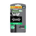 Wilkinson Sword Vienreizējās lietošanas skuveklis vīriešiem Xtreme 3 Black Edition Comfort 3+1 gab.