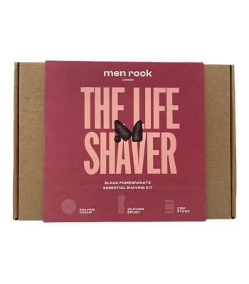 Vīriešu roka Londonas melnā granāta skūšanās dāvanu komplekts (skūšanās dāvanu komplekts)